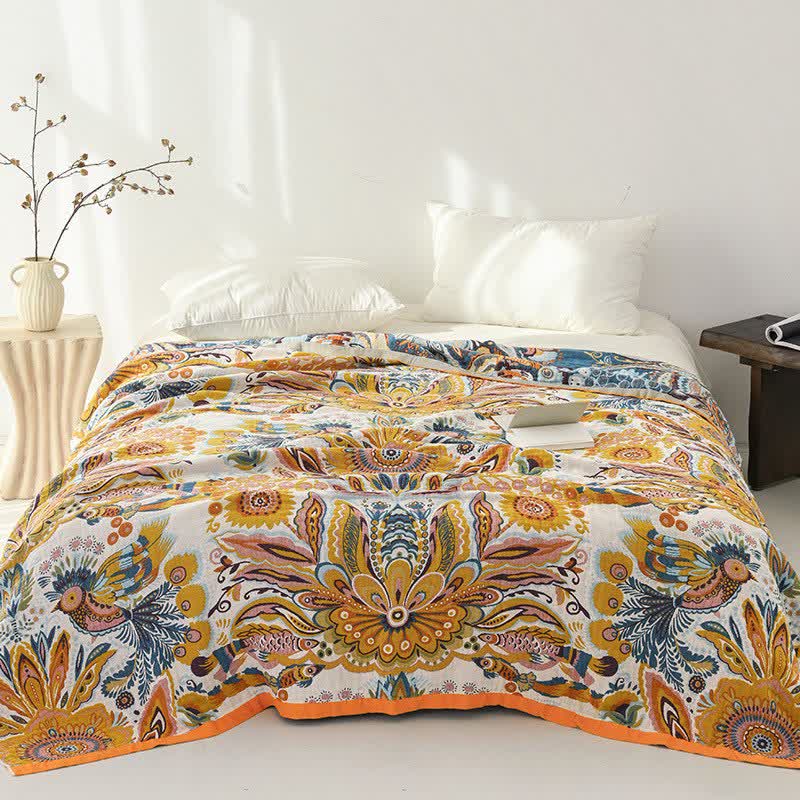 Ownkoti Tropical Floral Pure Cotton Blanket - image 1