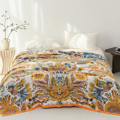 Ownkoti Tropical Floral Pure Cotton Blanket - image 1