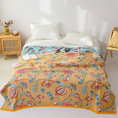 Ownkoti Artistic Floral Pure Cotto Blanket - image 1