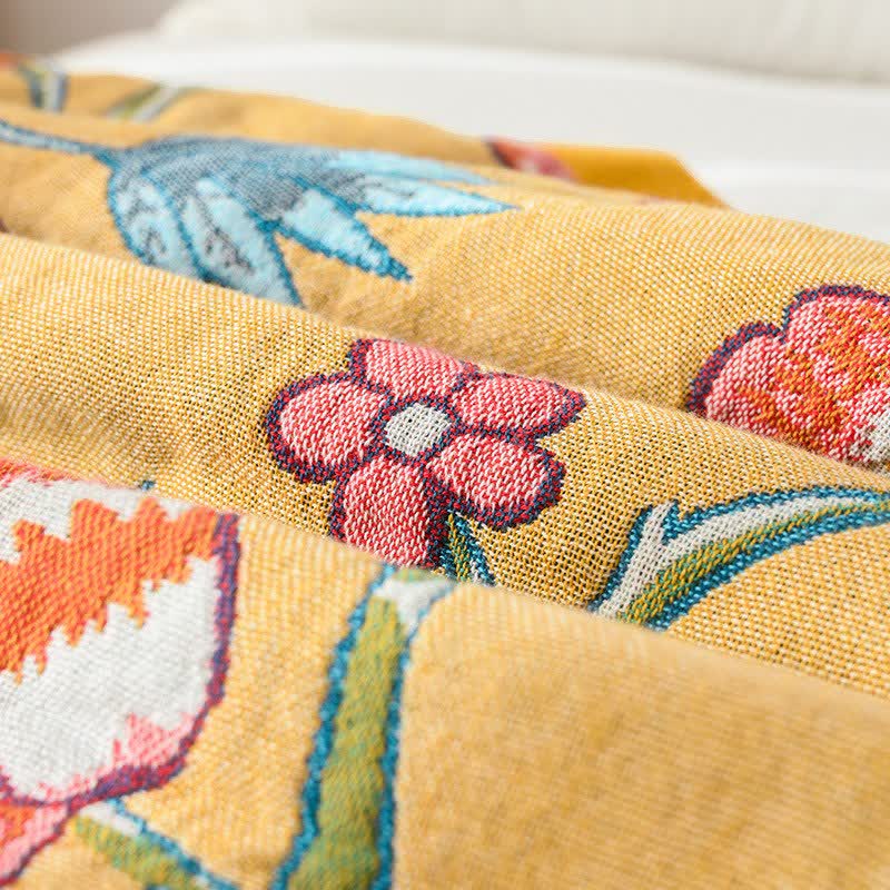 Ownkoti Artistic Floral Pure Cotton Quilt Blanket - image 6