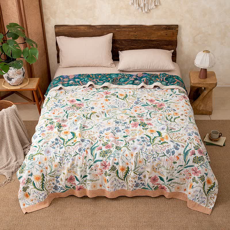 Ownkoti Botanical Floral Pure Cotton Blanket - image 4