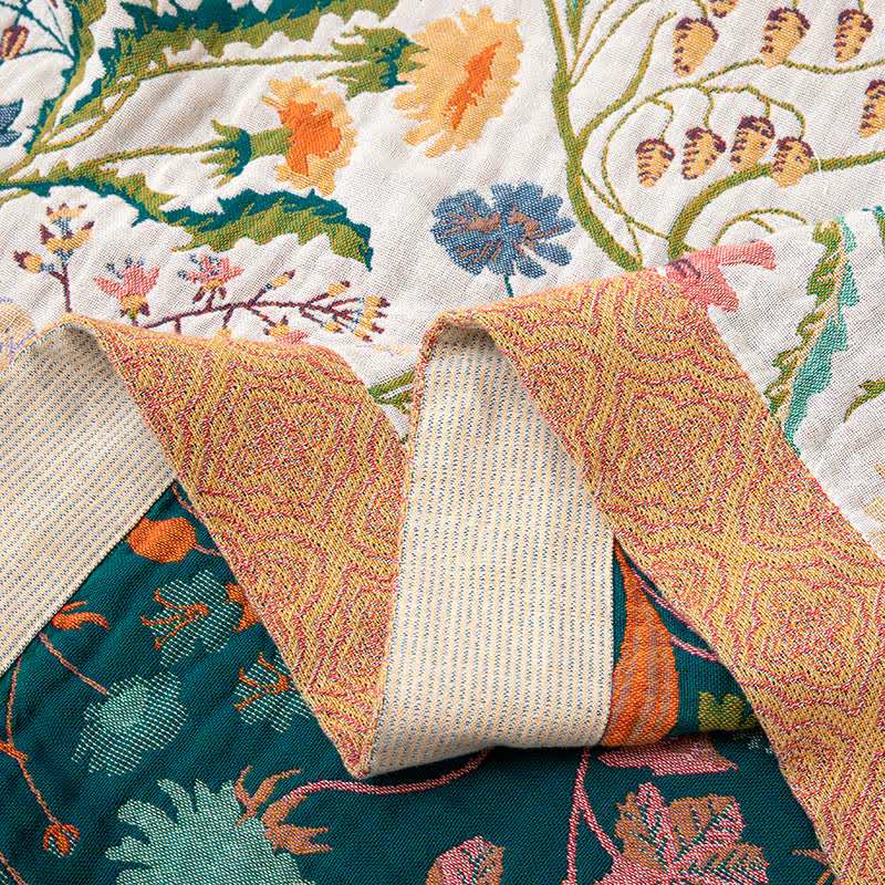 Ownkoti Botanical Floral Pure Cotton Quilt Blanket - image 6