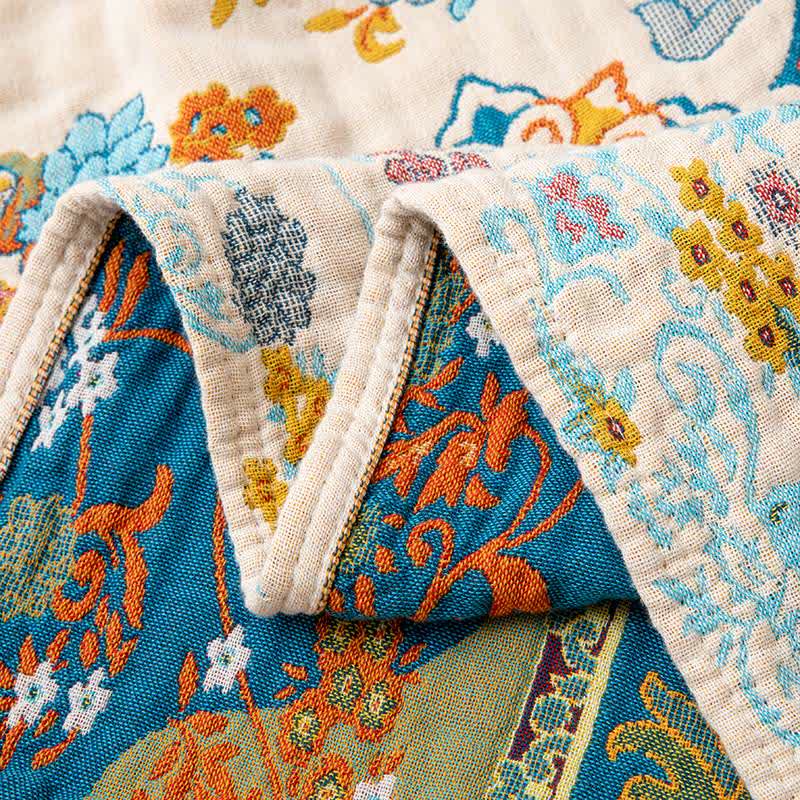 Ownkoti Vintage Style Cotton Tassel Quilt Blanket - image 5