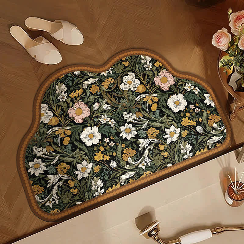 Ownkoti Art Inspired Floral Diatom Mud Bath Mat - image 3