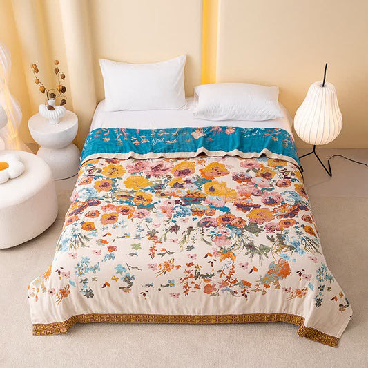 Ownkoti Floral Garden Pure Cotton Quilt Blanket - King - image 0