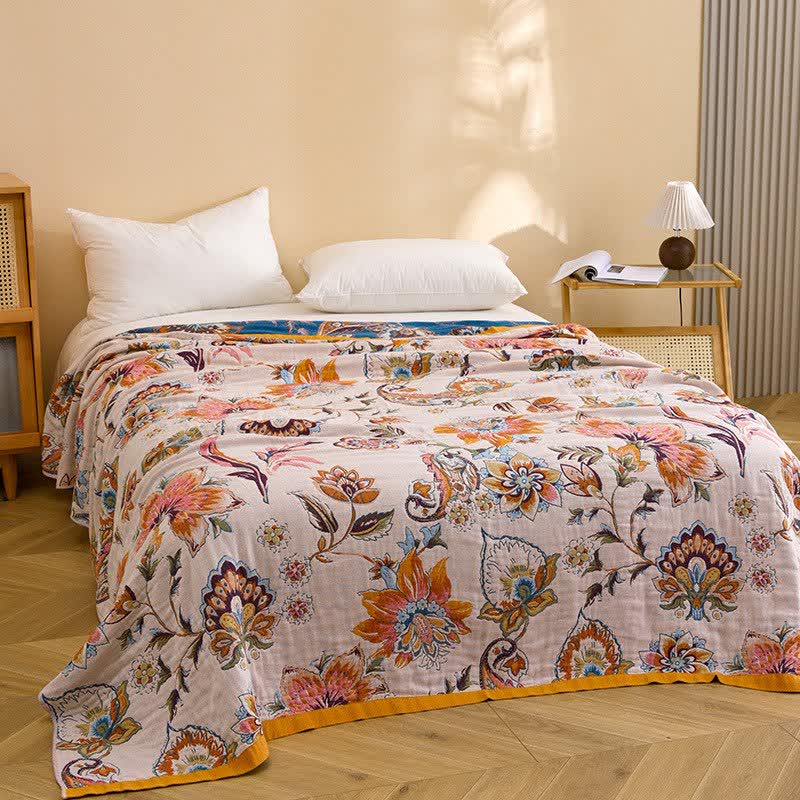 Ownkoti Blooming Floral Pure Cotton Quilt Blanket - image 1