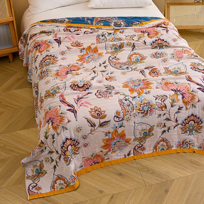 Ownkoti Blooming Floral Pure Cotton Quilt Blanket - image 3