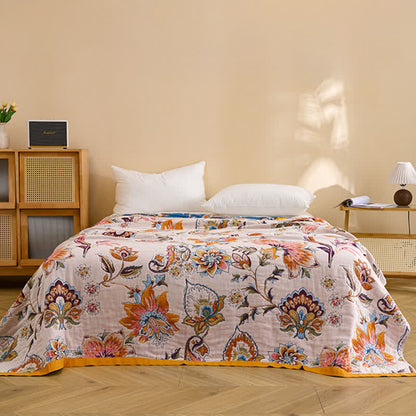 Ownkoti Blooming Floral Pure Cotton Quilt Blanket - image 2