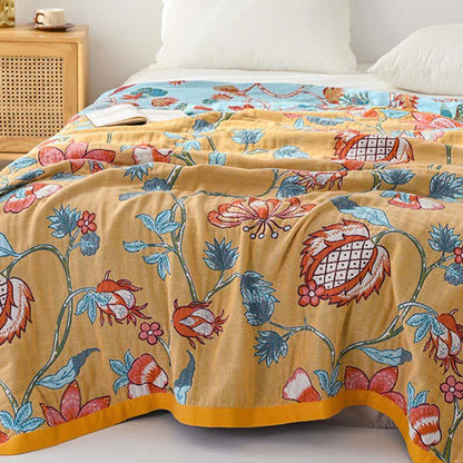 Ownkoti Artistic Floral Pure Cotton Quilt Blanket - image 4
