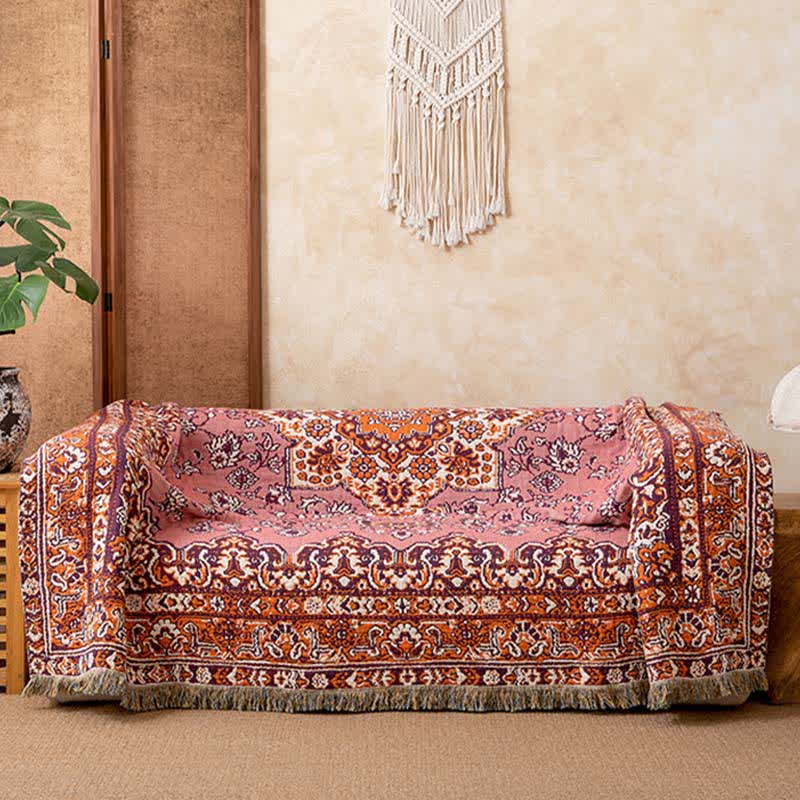 Ownkoti Vintage Floral Cotton Tassel Quilt Blanket - image 3