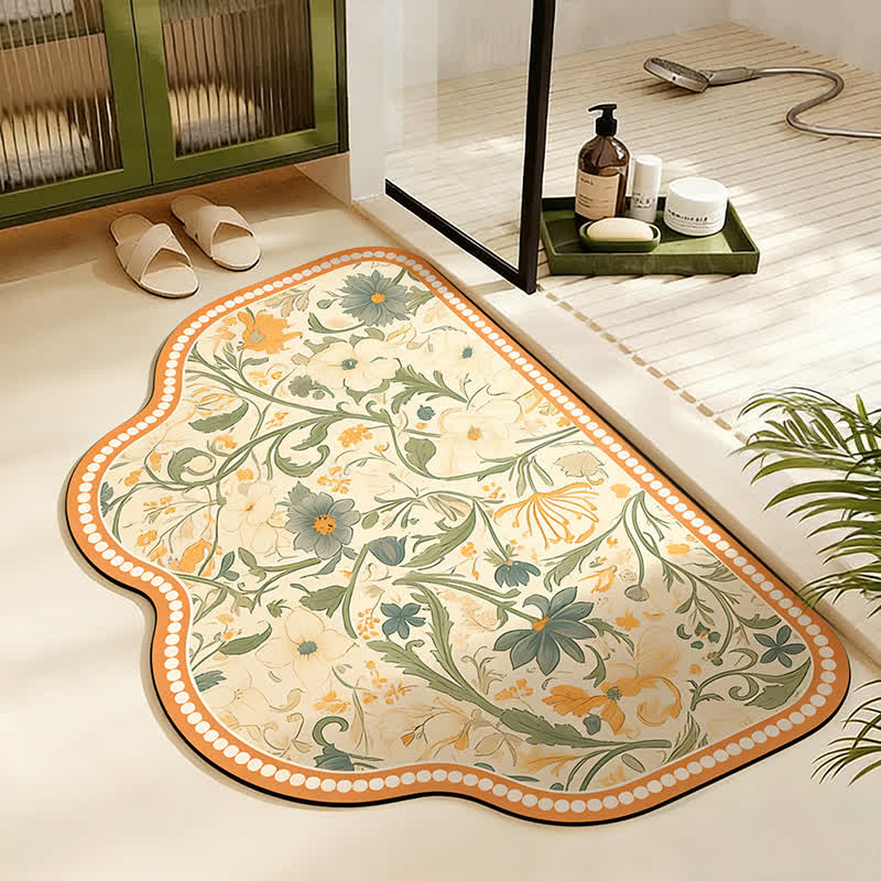 Ownkoti French Chic Diatom Mud Absorbent Bath Mat - Trapezoid - 23" x 35" - image 2