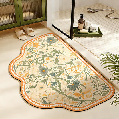 Ownkoti French Chic Diatom Mud Absorbent Bath Mat - Trapezoid - 23" x 35" - image 2