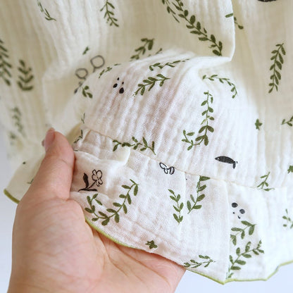 Ownkoti Cat & Leaf Pure Cotton Sleeveless Pajamas - image 9