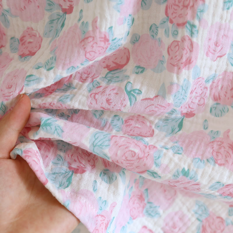 Ownkoti Romantic Floral Cotton Gauze Sleeveless Pajamas - image 6