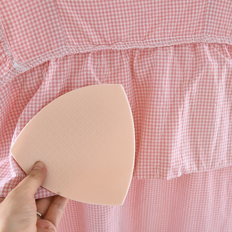 Ownkoti Gingham Flutter Sleeve Cotton Nightgown - image 11