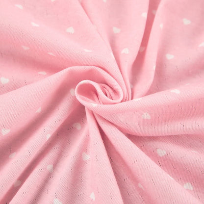 Ownkoti Heart Print Ruffle Knit Pajama Robe - image 14