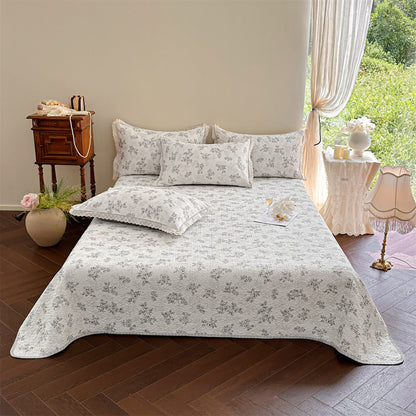 Ownkoti Vinatge Floral Quilted Cotton Bedspread - image 1