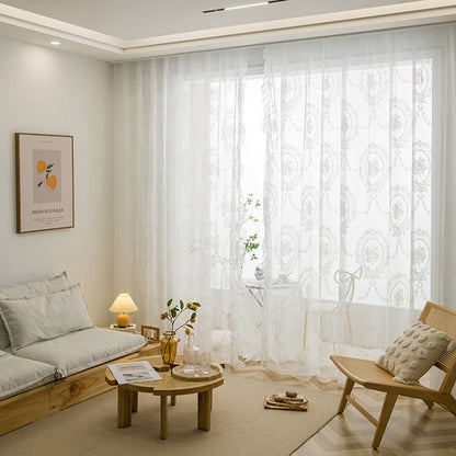 Ownkoti Cottage Lace Sheer Curtain with Ruffle Trim - image 20