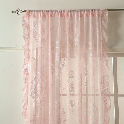 Ownkoti Cottage Lace Sheer Curtain with Ruffle Trim - image 14