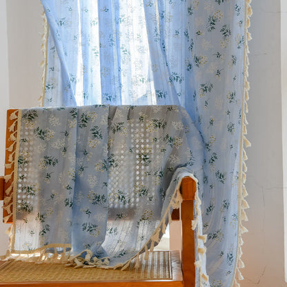 Ownkoti Refresh Floral Tassel Cotton Sheer Curtain - image 21