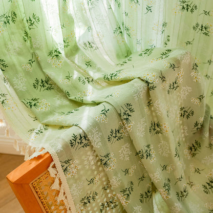 Ownkoti Refresh Floral Tassel Cotton Sheer Curtain - image 32