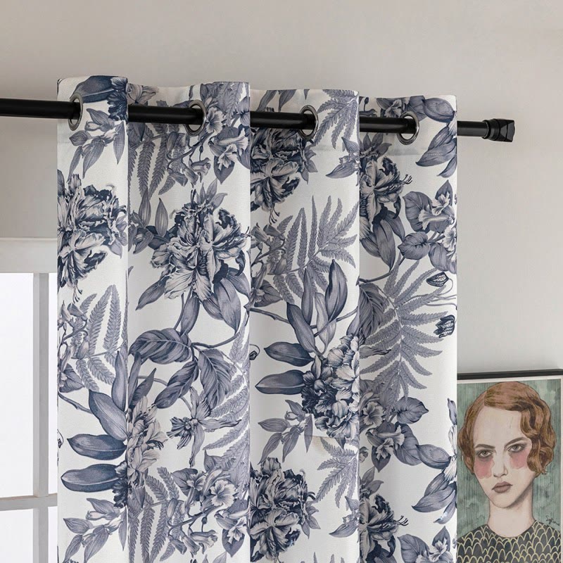 Ownkoti Cottage Style Floral & Leaf Curtain - image 5