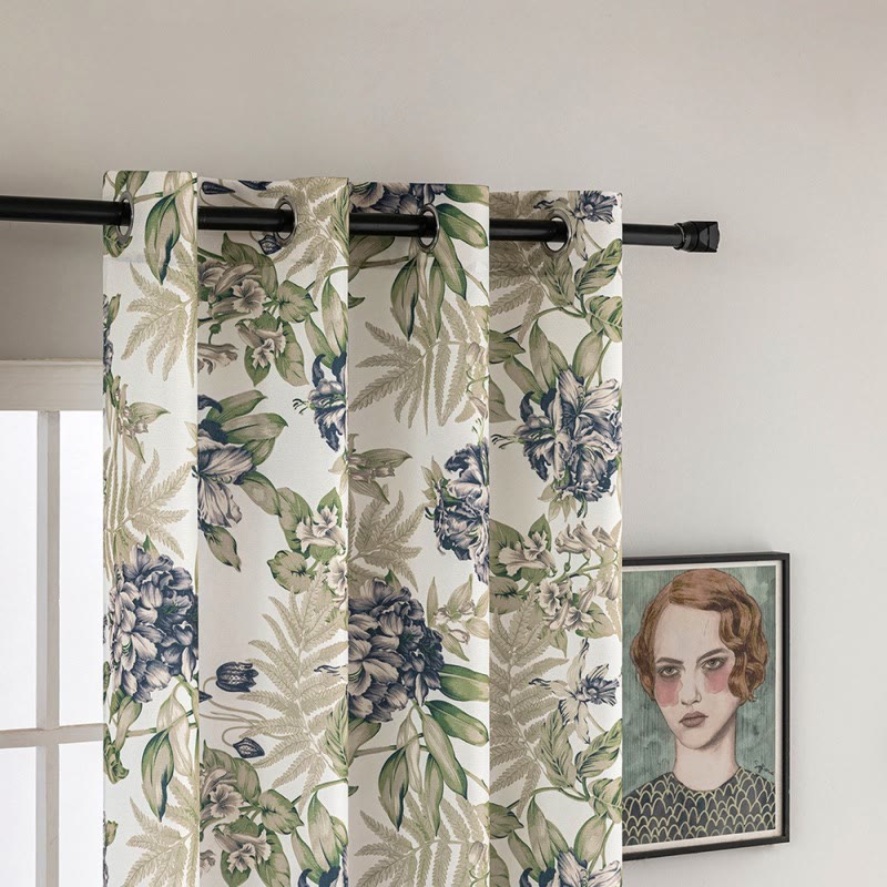 Ownkoti Cottage Style Floral & Leaf Curtain - image 2