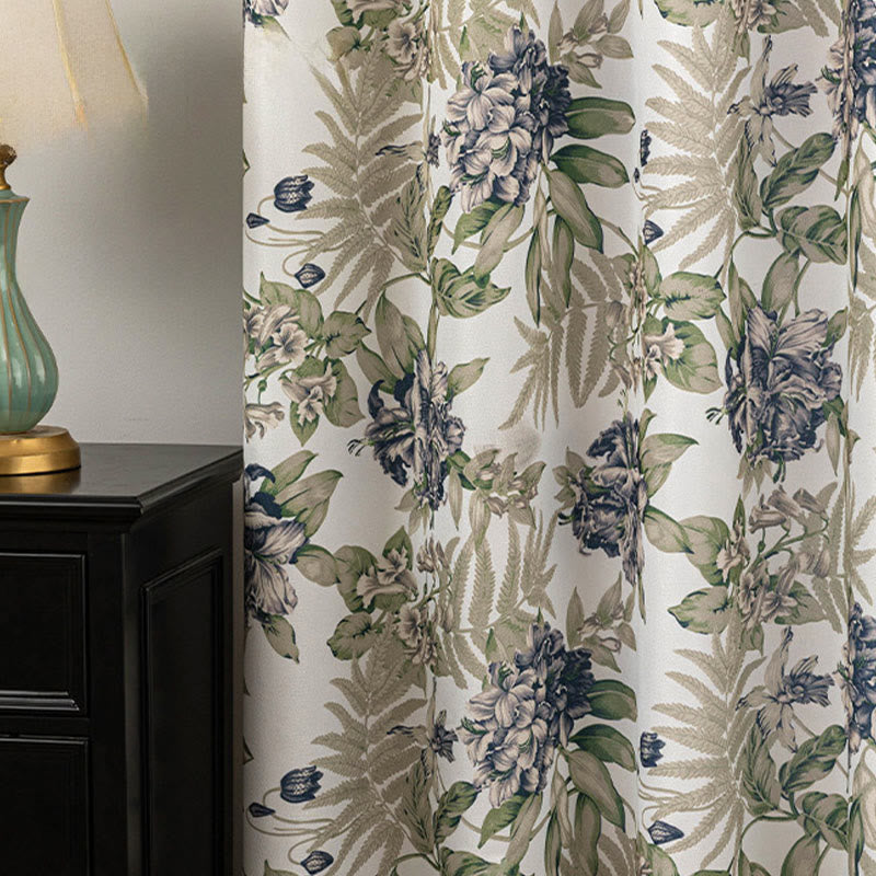 Ownkoti Cottage Style Floral & Leaf Curtain - image 3