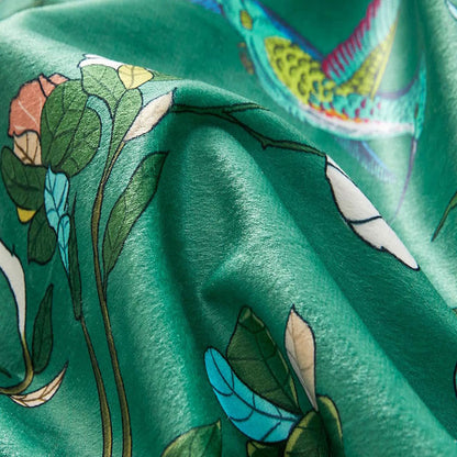 Ownkoti Vintage Country Bird & Floral Curtain - image 13