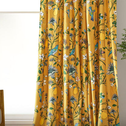 Ownkoti Vintage Country Bird & Floral Curtain - image 18