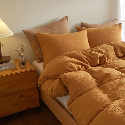 Ownkoti Simple Cotton Gauze Duvet Cover Set(3PCS) - image 12