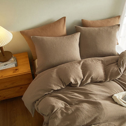 Ownkoti Simple Cotton Gauze Duvet Cover Set(3PCS) - image 6