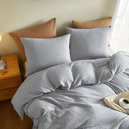 Ownkoti Simple Cotton Gauze Duvet Cover Set(3PCS) - image 8