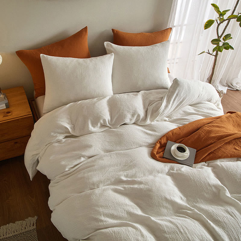 Ownkoti Simple Cotton Gauze Duvet Cover Set(3PCS) - image 2