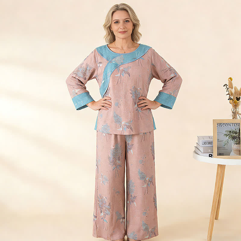 Ownkoti Pink Botanical Pure Cotton Pajama Set - image 2