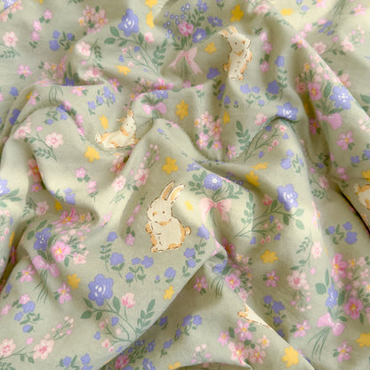 Ownkoti Fairytale Bunny & Floral Cotton Quilt - image 3