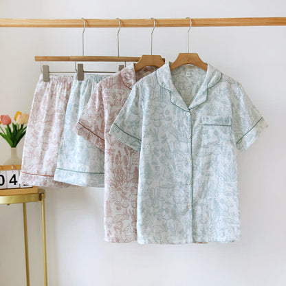 Ownkoti Refresh Bunny Forest Cotton Gauze Pajamas - image 0