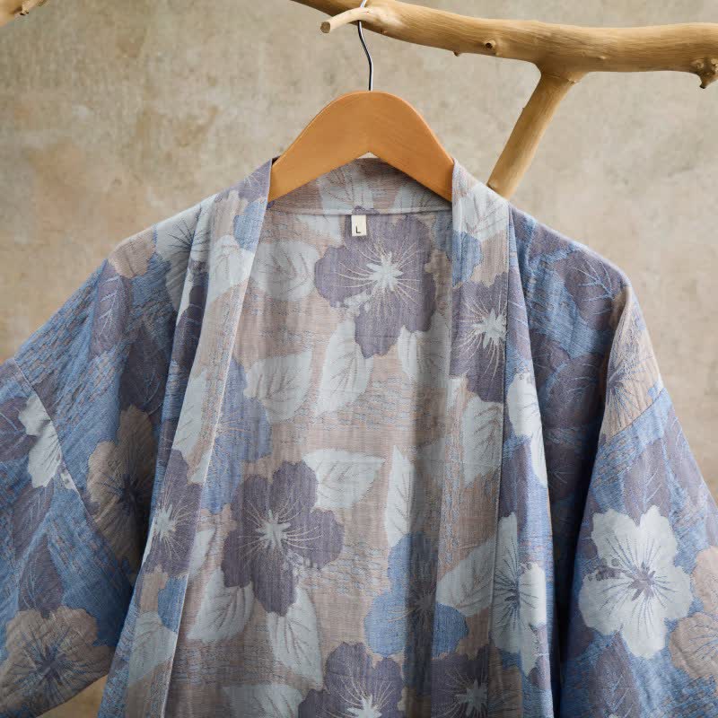 Ownkoti Cherry blossom Cotton Gauze Kimono Robe - image 10