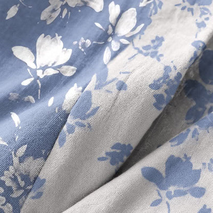 Ownkoti Double Gauze Elegant Floral Cotton Kimono Robe - image 8