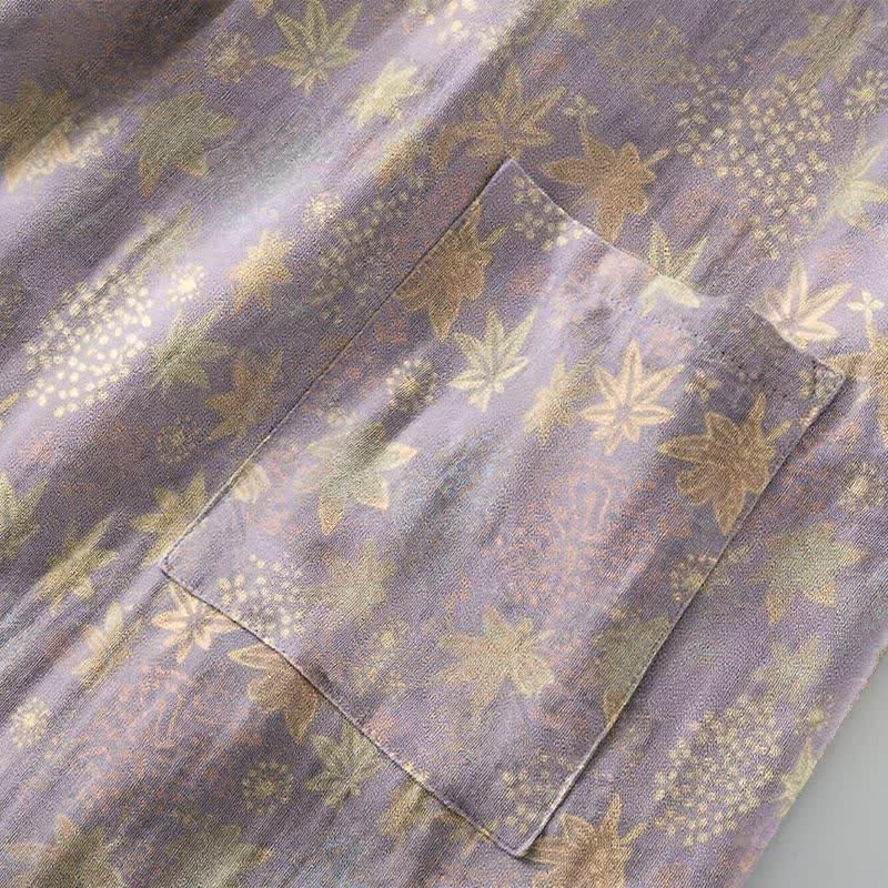 Ownkoti Double Gauze Botanical Cotton Kimono Robe - image 5