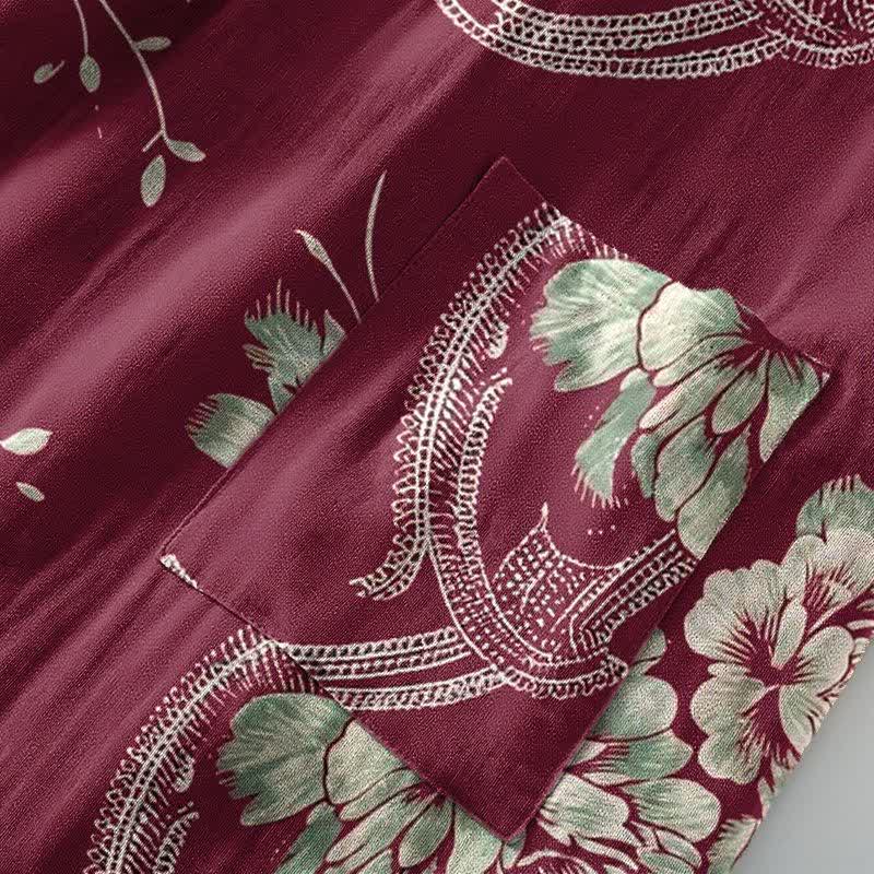 Ownkoti Luxurious Peony Double Gauze Cotton Kimono Robe - image 3