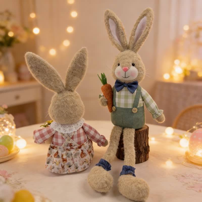 Ownkoti Country Style Sitting Bunny Plush Figurine - image 10