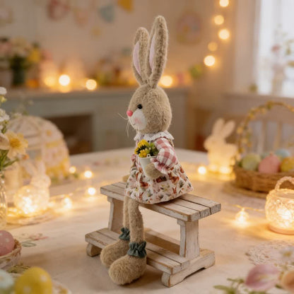 Ownkoti Country Style Sitting Bunny Plush Figurine - image 15