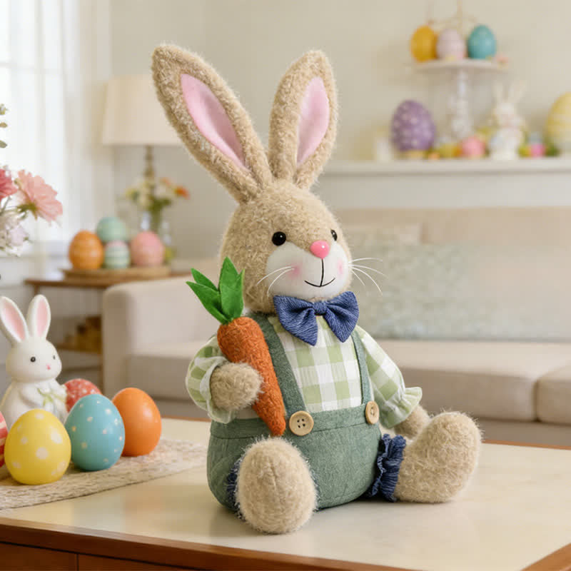 Ownkoti Easter Sitting Bunny Plush Figurine Decor - image 9