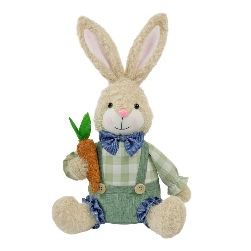 Ownkoti Easter Sitting Bunny Plush Figurine Decor - image 11