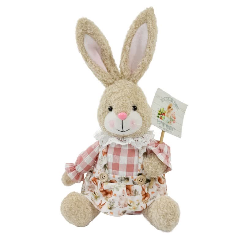 Ownkoti Easter Sitting Bunny Plush Figurine Decor - image 16