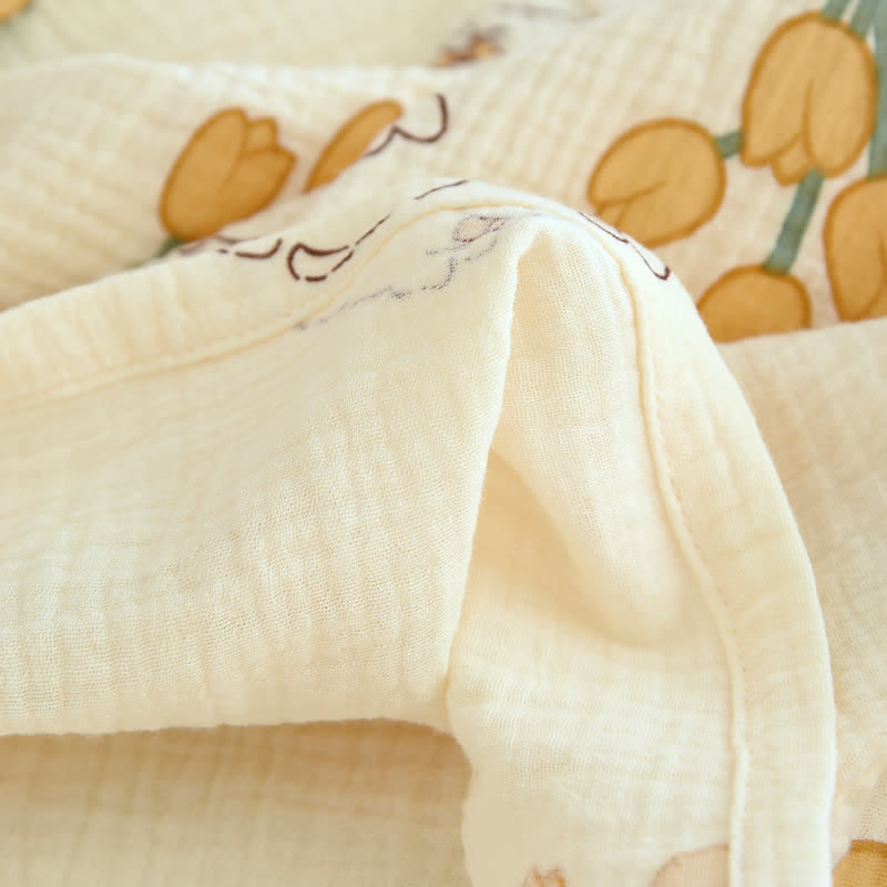 Ownkoti Tulip & Bunny Cotton Gauze Pajama Set - image 12