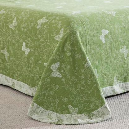 Ownkoti Line Art Butterfly Botanical Cotton Gauze Bedding(4PCS) - image 3