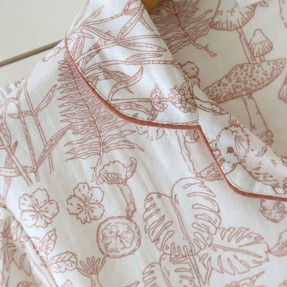 Ownkoti Refresh Bunny Forest Cotton Gauze Pajamas - image 5