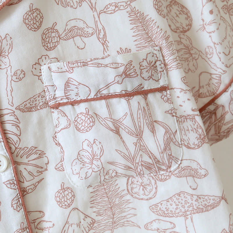 Ownkoti Refresh Bunny Forest Cotton Gauze Pajamas - image 7